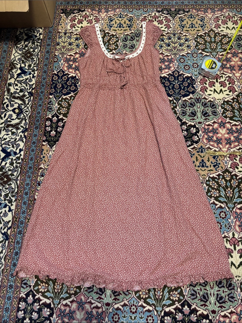 Floral Cap-Sleeve Dress